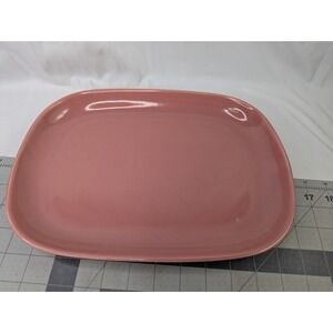 Bauer Los Angeles Ceramic Pink Platter Tray 12 Inch READ